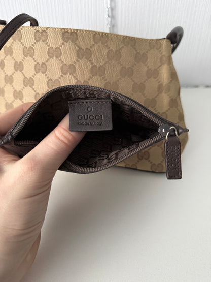 Gucci GG Canvas Looping Shoulder Bag
