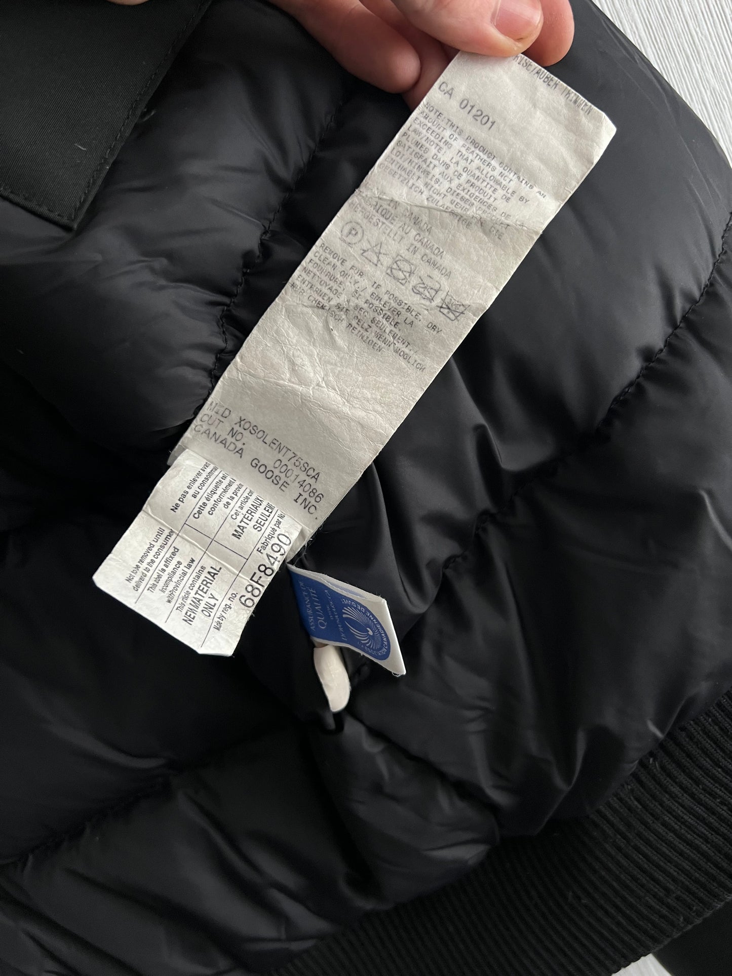 Canada Goose Borden Bomber Men's Black Jacket