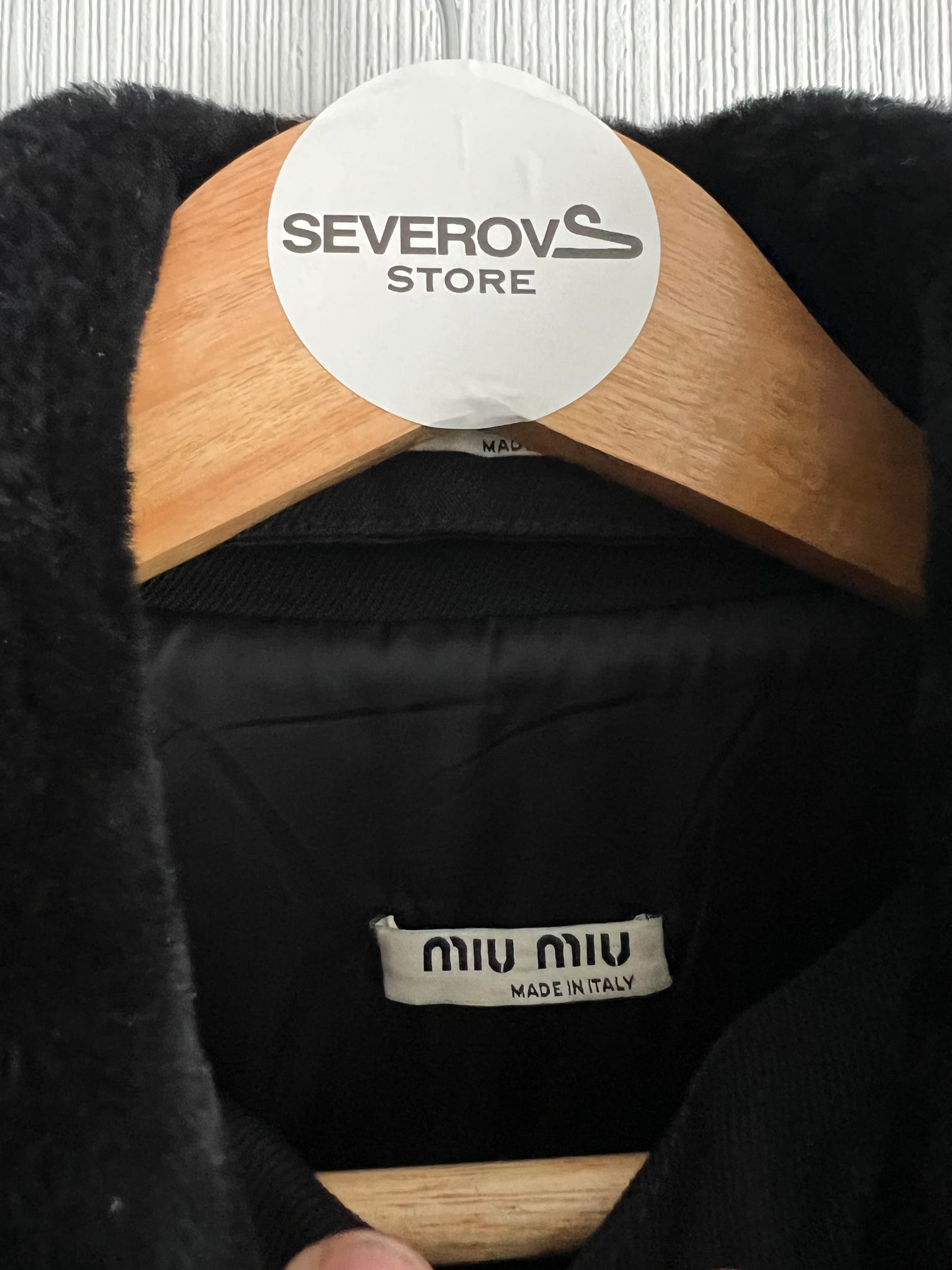 Miu Miu 00s Archive Wool Coat Bondage Belt