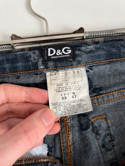 Dolce & Gabbana D&G Monogram Denim Jeans