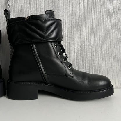 Gucci Marmont Double G Black Womens Ankle Boots