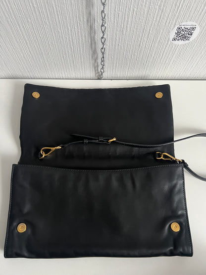 Miu Miu Matelasse Leather Flap Shoulder Bag Clutch