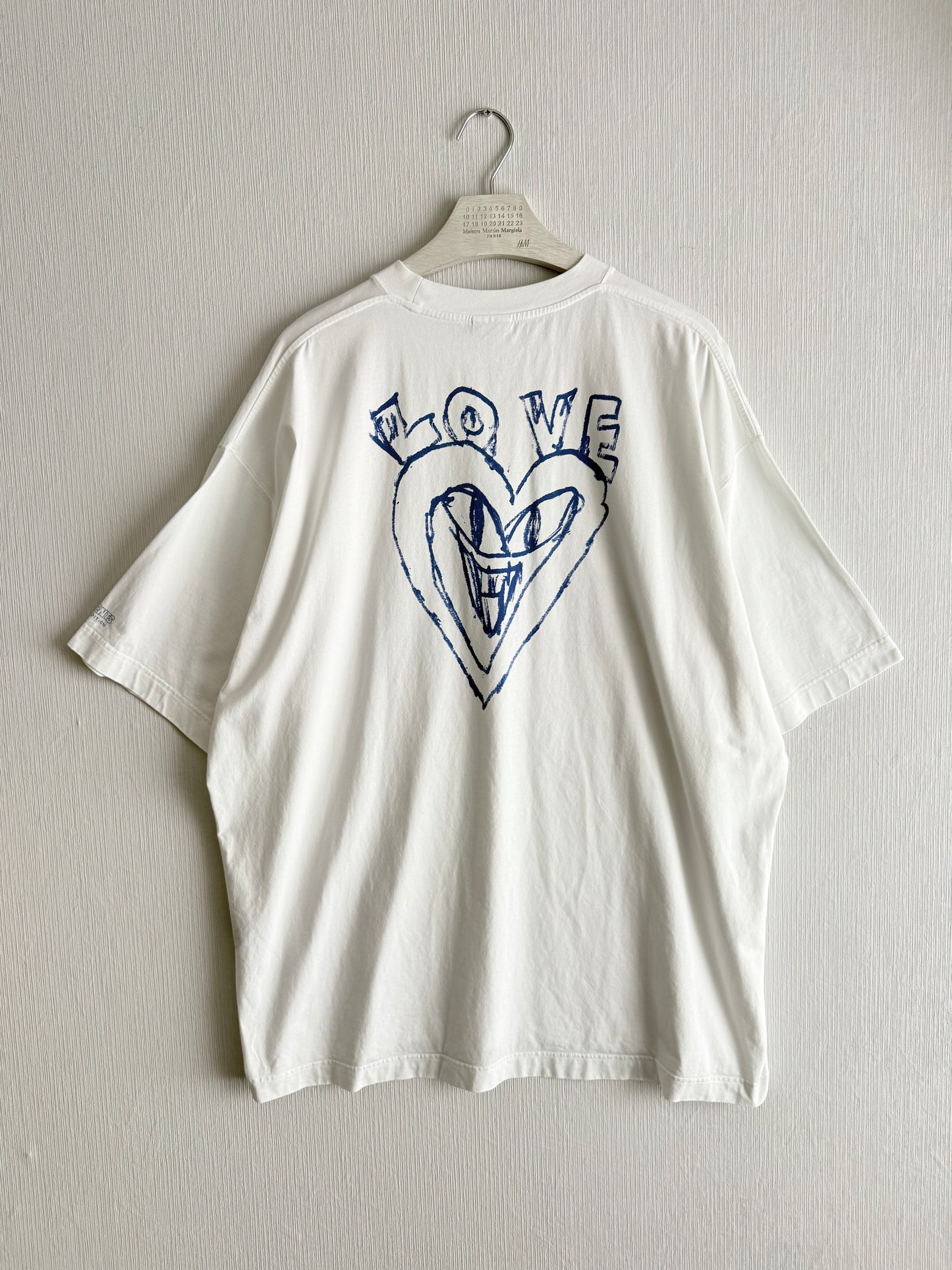 Vetements White Scribbled Car T-Shirt