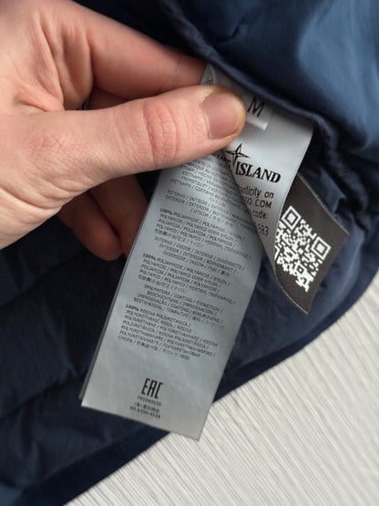 Stone Island SS19 Blue Loom Woven Down Chambers Jacket