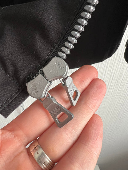 Prada Vintage Luna Rossa Red Tab Goretex Black Jacket