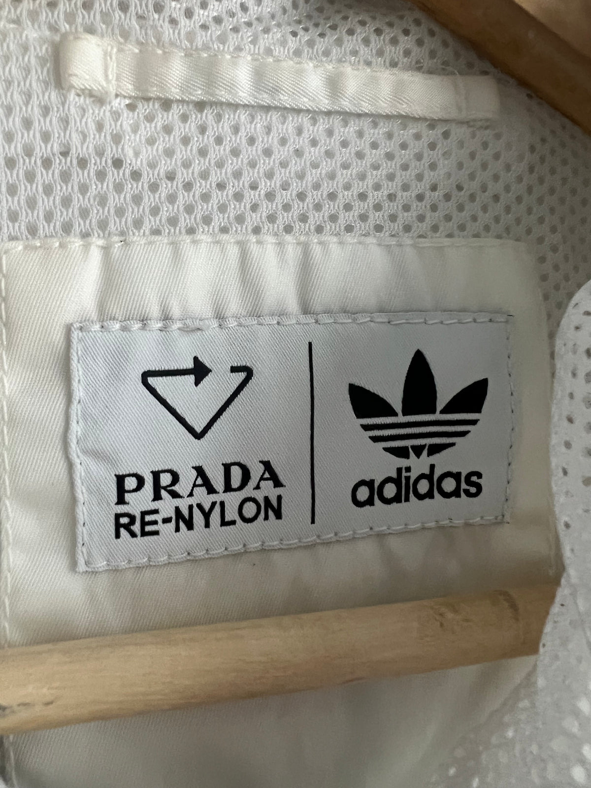 Adidas X Prada RE-Nylon Hooded Track Jacket White — product photo