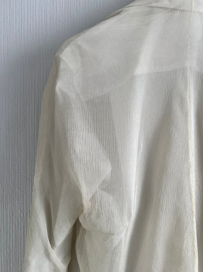 Archive Maison Margiela 0 Artisinal Line Double layered Mens Shirt with Silk Top Layer