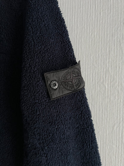 Stone Island Shadow Project AW17 Navy Teddy Fleece Zipped Blazer