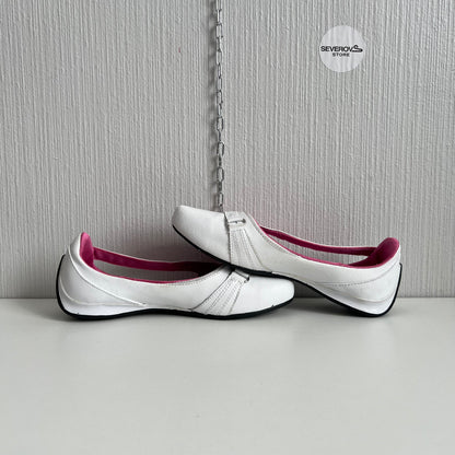 Puma Pink White Vintage Ballet Flats