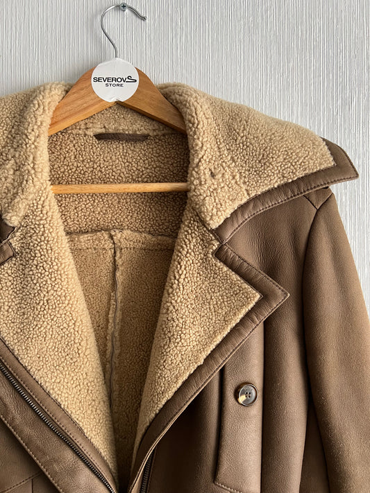 Christian Dior Lambskin Leather Shearling Biker Jacket