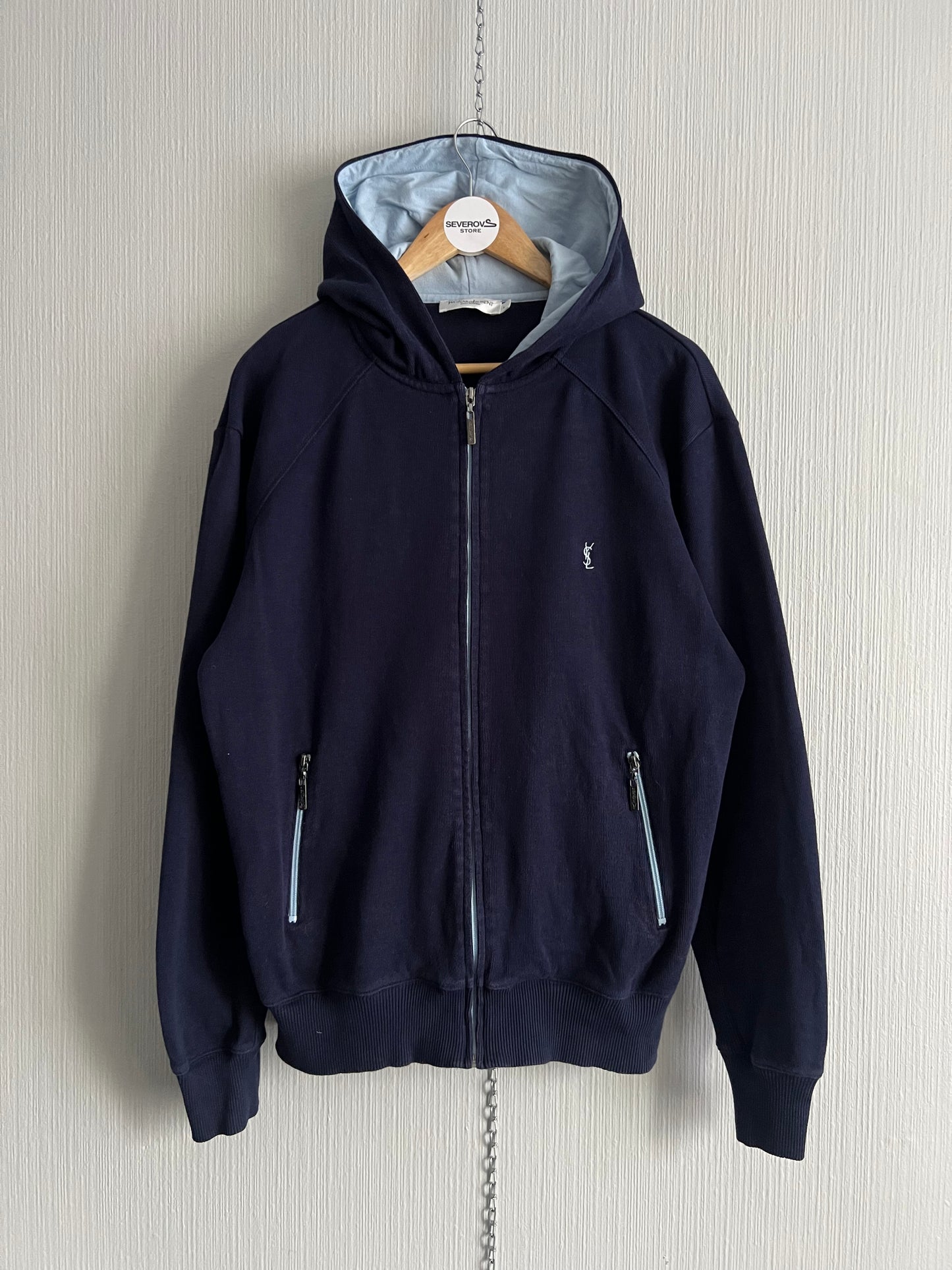 Yves Saint Laurent Vintage Navy Cotton Hoodie