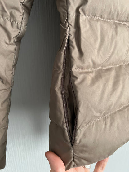 Moncler Angers Fur Dow Jacket with Belt