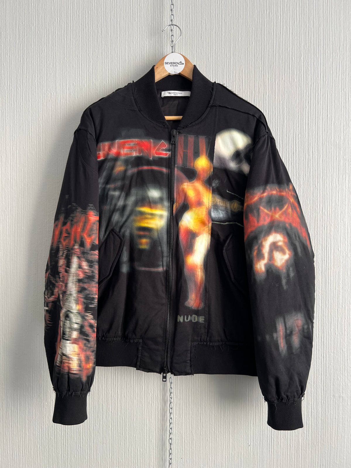 Givenchy FW16 Heavy Metal Printed Bomber Jacket