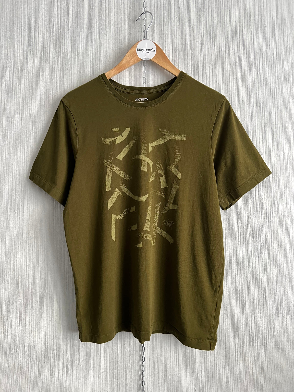 Arcteryx Scramble Mens Khaki Cotton T-shirt