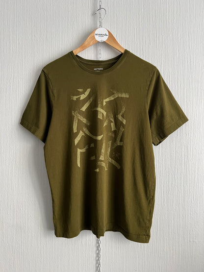 Arcteryx Scramble Mens Khaki Cotton T-shirt