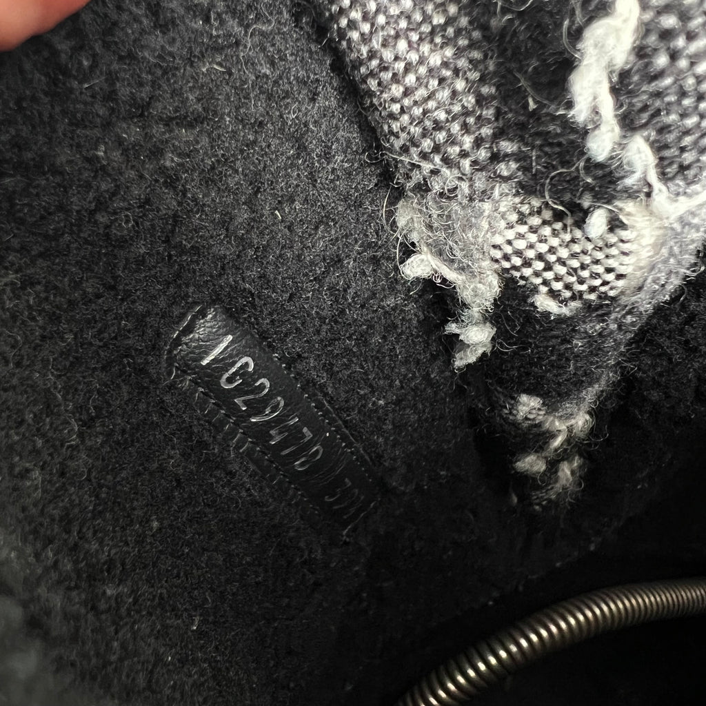 Chanel Quilted Leather & Knit Boots