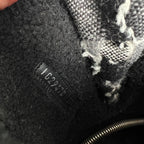 Chanel Quilted Leather & Knit Boots