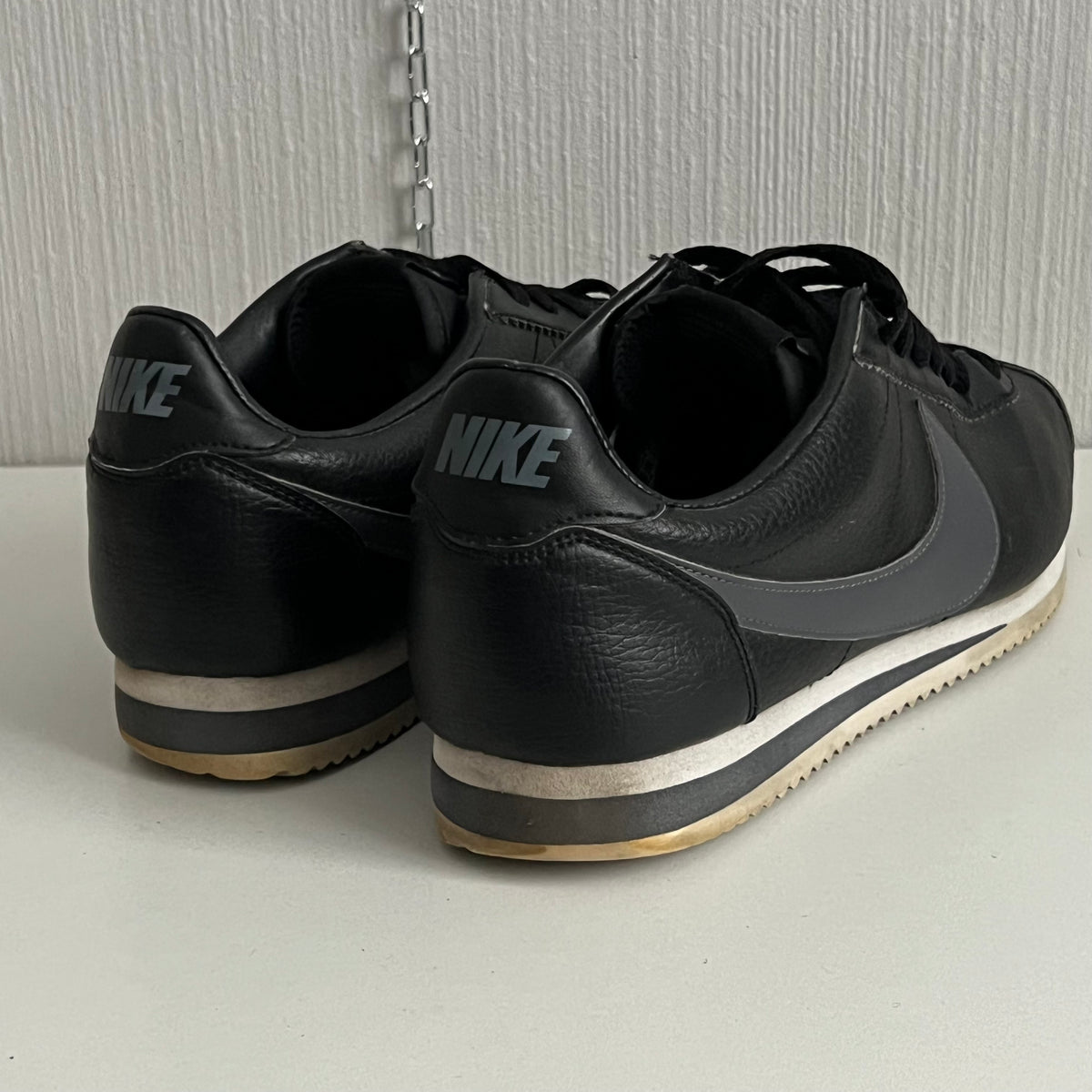 Nike Cortez In Black Leather
