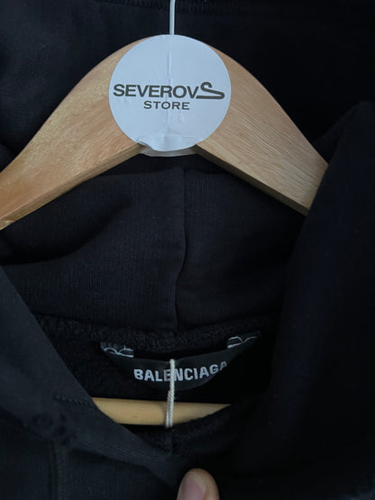 Balenciaga AW20 Free Your Mind Distressed Hoodie