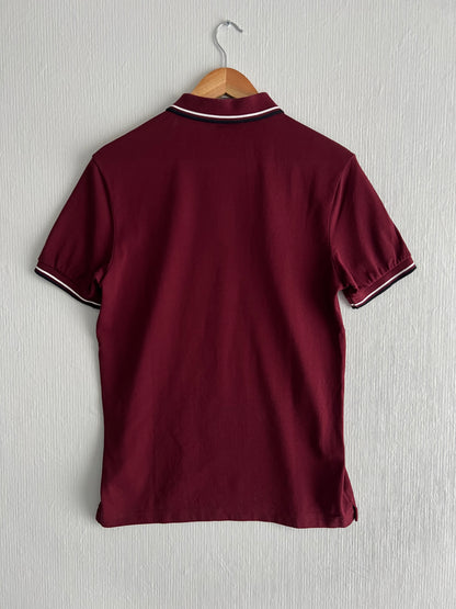 Prada Men’s Cotton Piqué Short Sleeve Slim Fit Polo Shirt