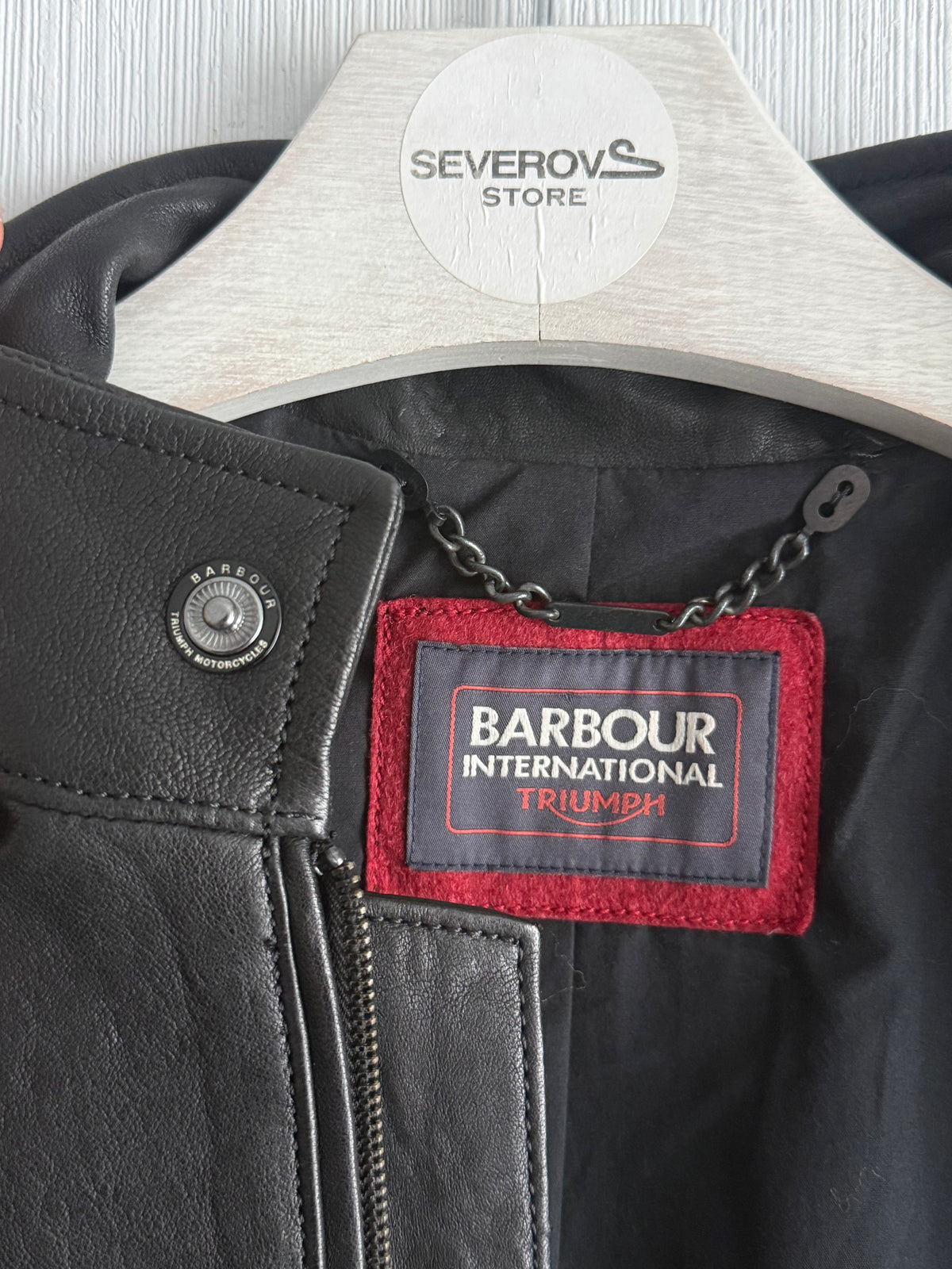 Barbour Triumph Racer Leather Jacket