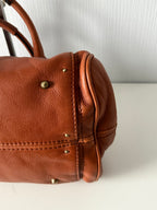 Chloe Vintage Paddington Bag in Brown Leather