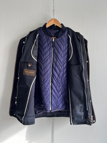 Louis Vuitton 2 in 1 Coat Multipocket Parka with Inner Down Puffer Jacket