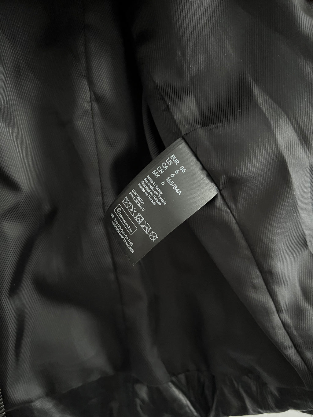 Alexander Wang H&M Quilted Genuine Leather Jacket