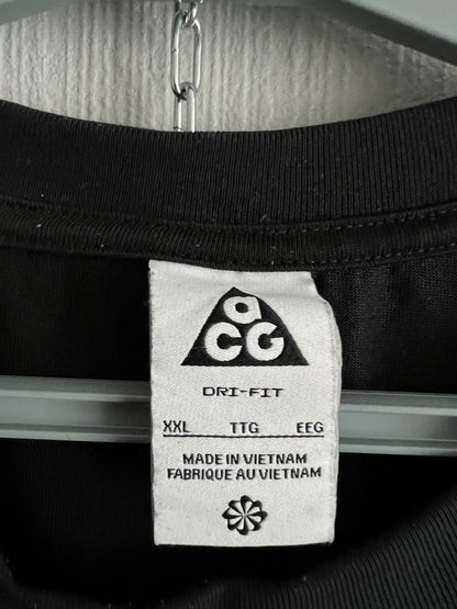 Nike ACG Big Logo Black Cotton T-shirt