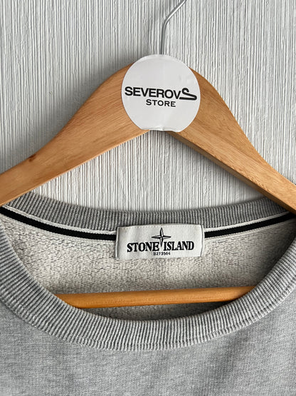Stone Island AW12 Grey Crewneck Cotton Sweatshirt