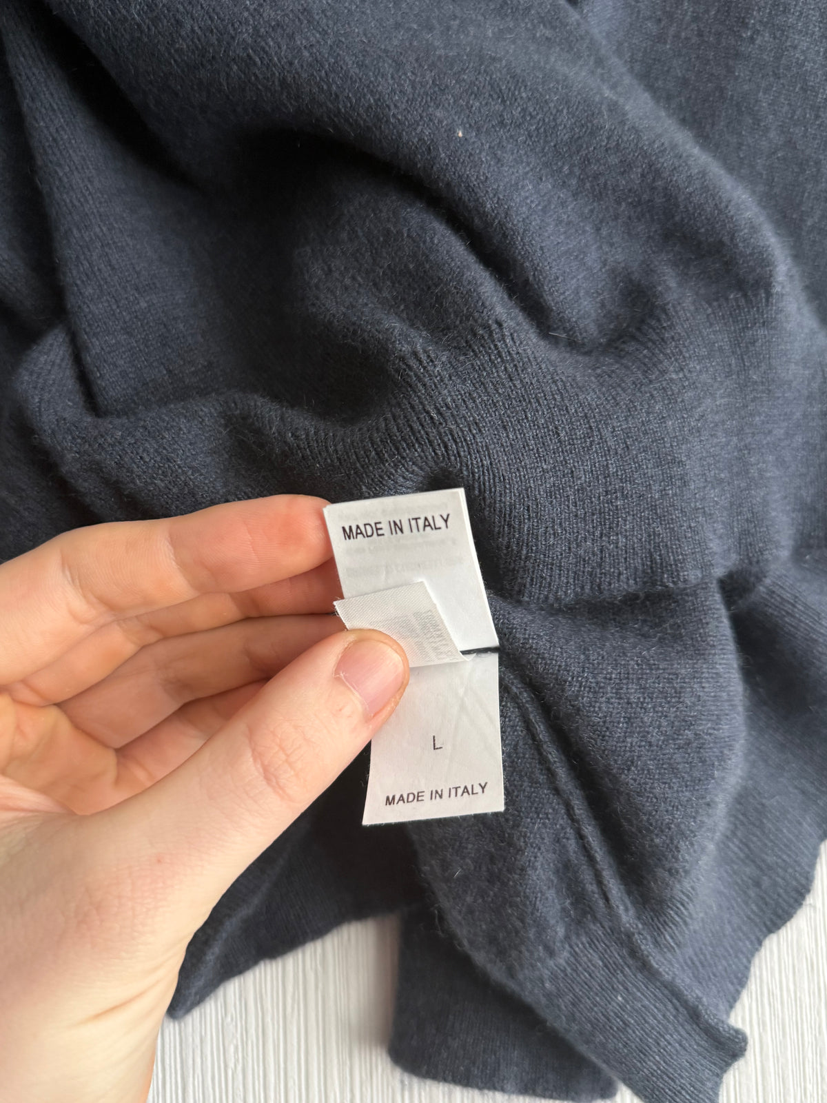 Brunello Cucinelli Navy Cashmere Womens Turtleneck Sweater