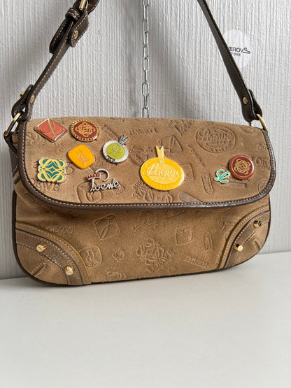 Loewe 160th Anniversary Suede Shoulder Bag