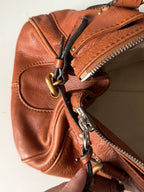 Chloe Vintage Paddington Bag in Brown Leather