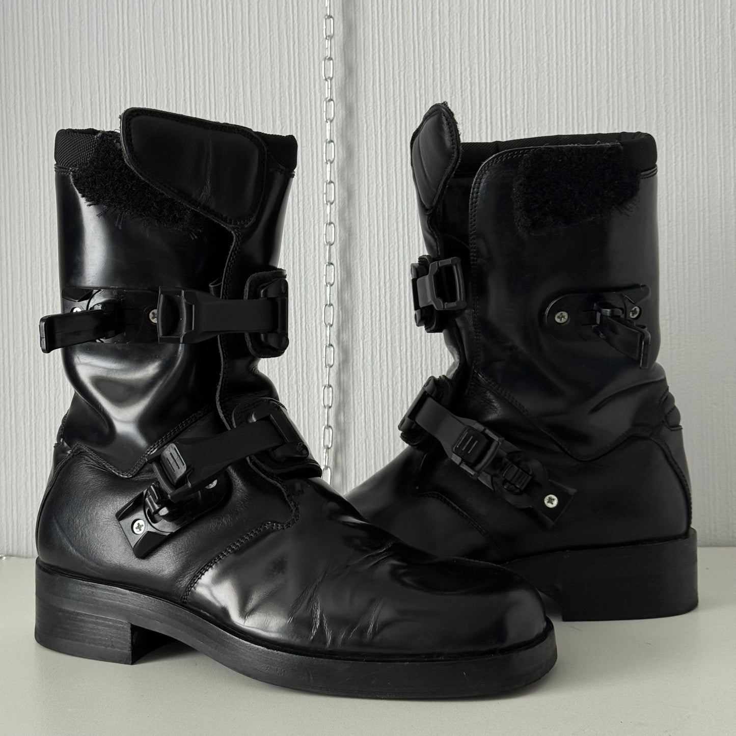 Gucci by Tom Ford AW99 Moto Boots