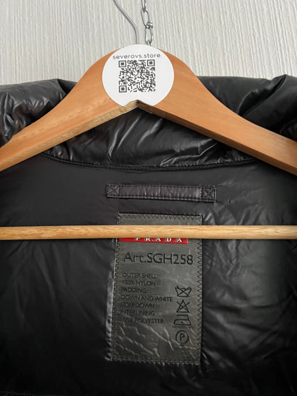 Prada Milano Black Nylon Down Puffer Jacket