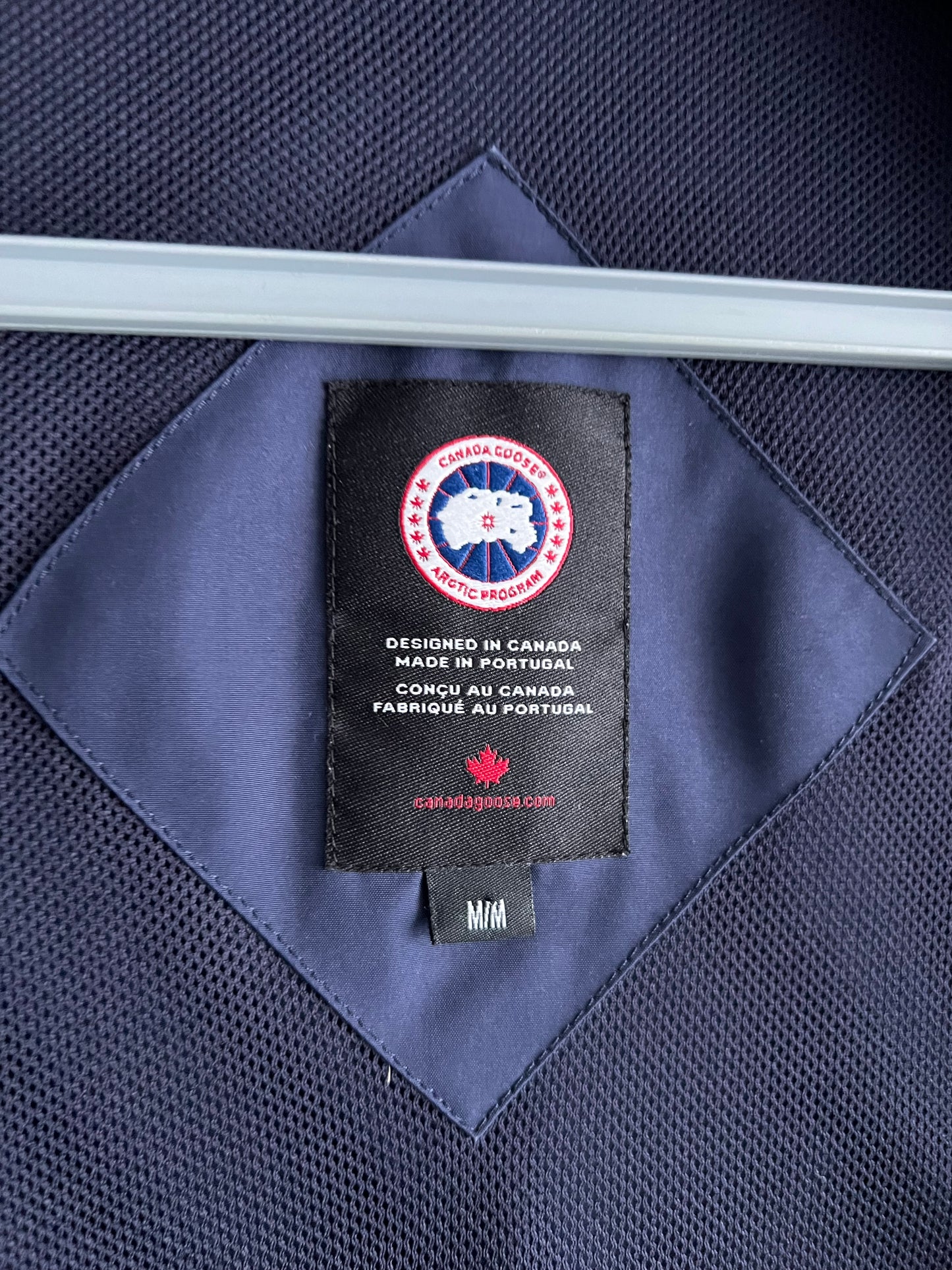 Canada Goose Mens Wind Jacket Crew Navy Trench