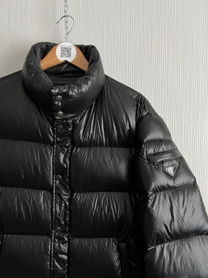 Prada Milano Black Nylon Down Puffer Jacket