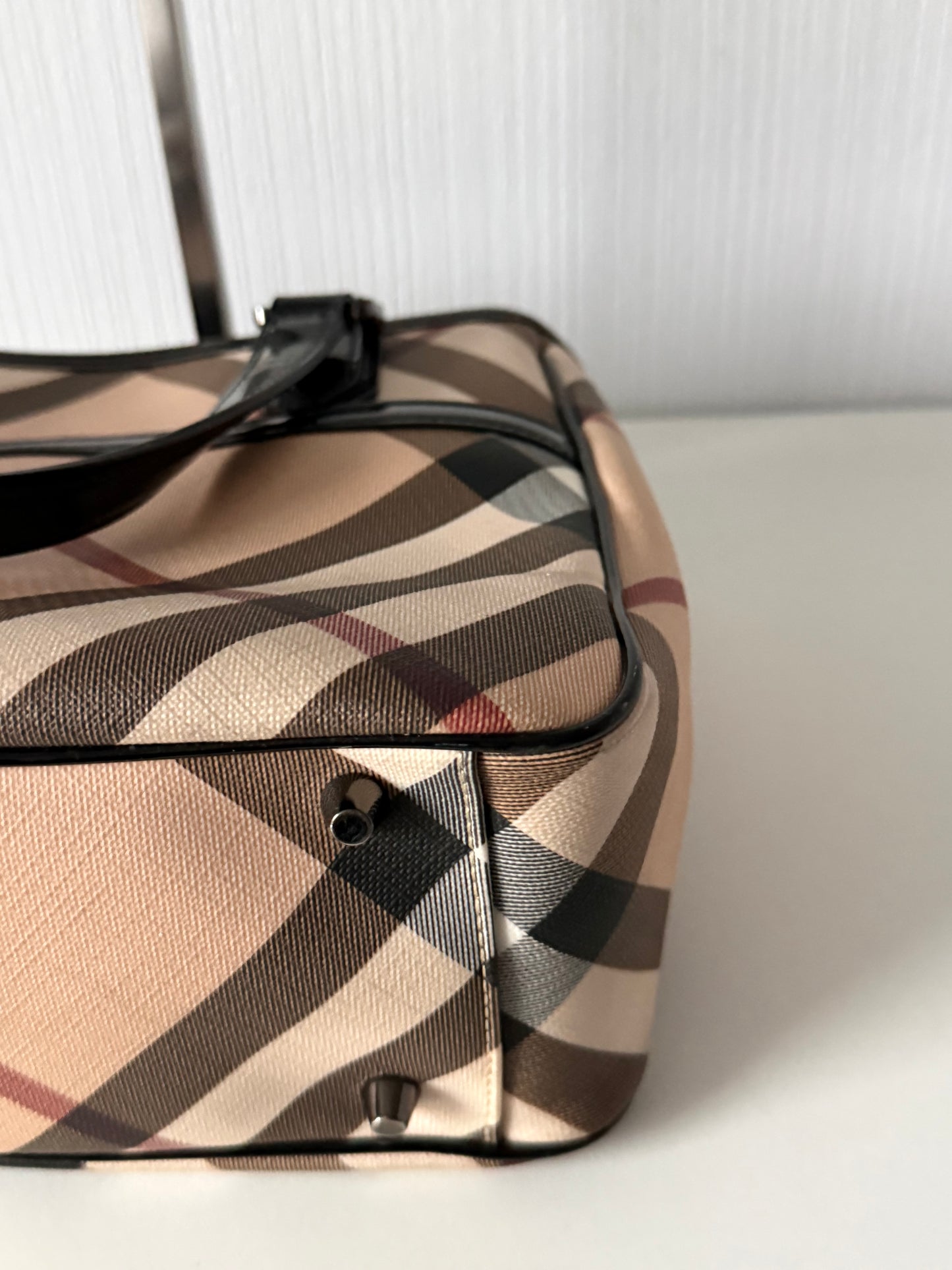 Burberry Supernova Check Emmy Tote Black