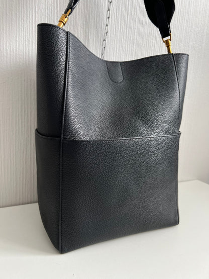 Céline Black Medium Seau Sangle Bucket Bag
