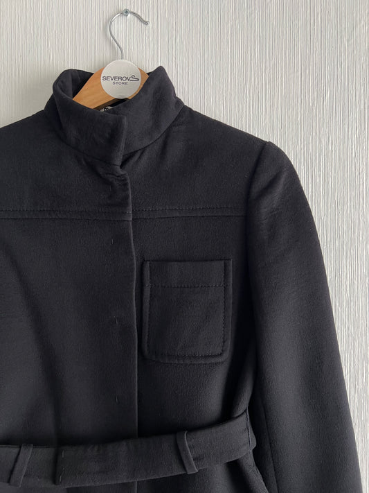 Miu Miu Navy Wool Coat