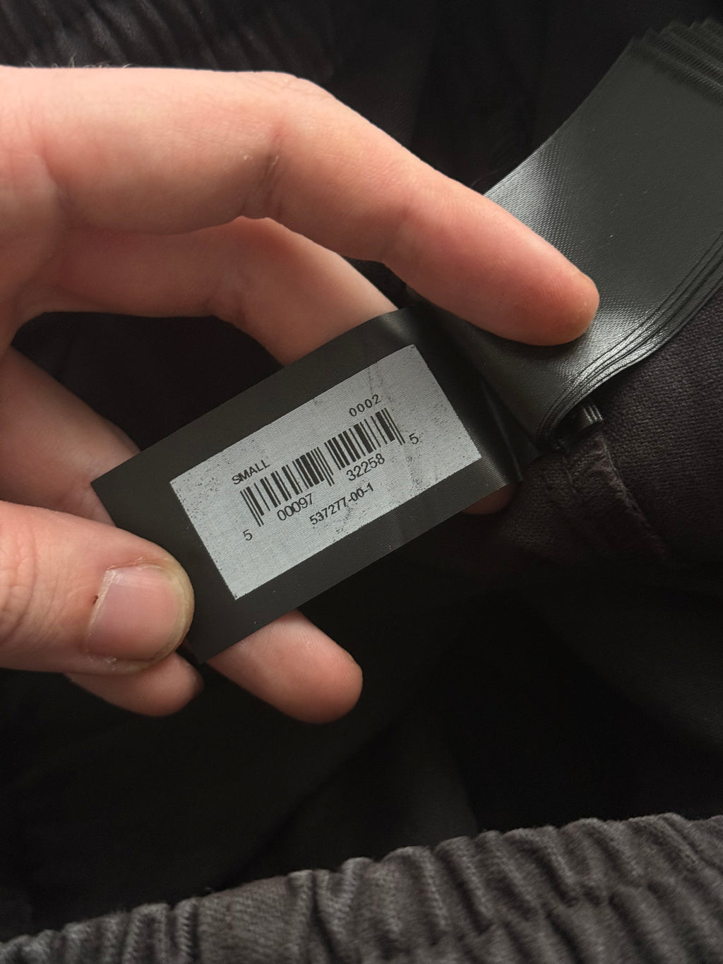 Yeezy Gap Engineered by Balenciaga Sateen Black Cargo Pants