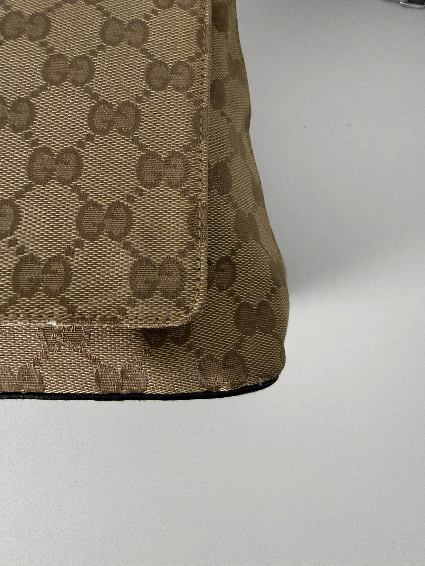 Gucci GG Canvas Looping Shoulder Bag