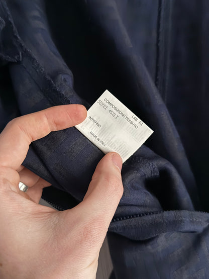 Fendi FF Monogrammed Logo Navy Skirt