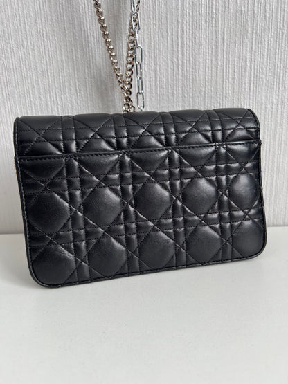 Christian Dior Black Cannage Quilted Miss Dior Clutch Bag