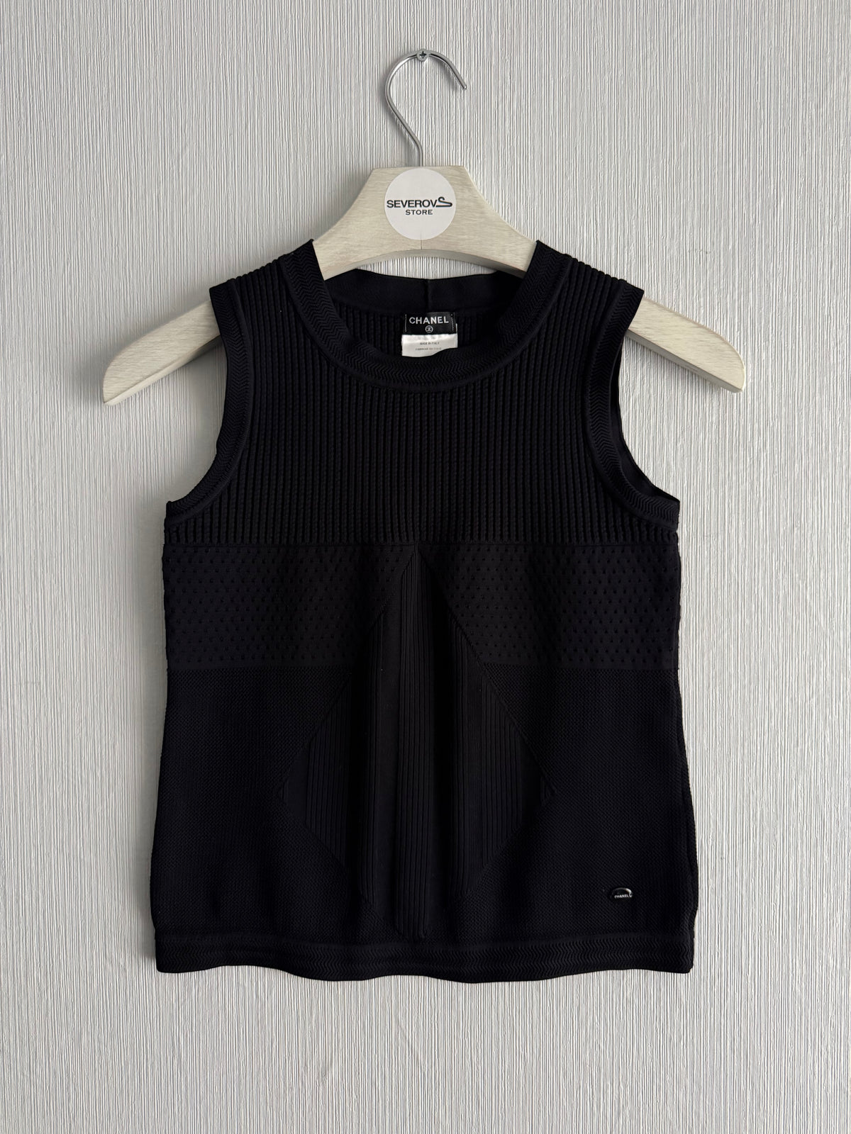 Chanel FW14 Knit Sleeveless Jumper in Black