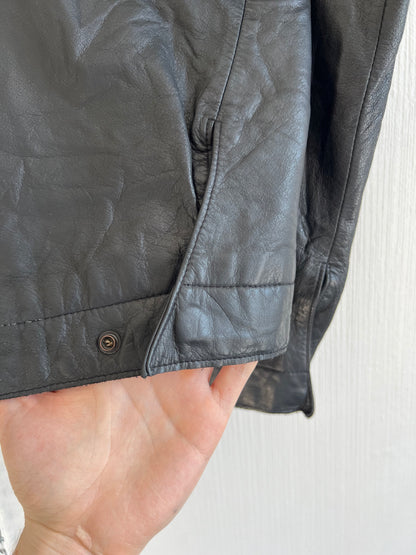 Levi’s Asymmetrical Crinkled Real Leather Jacket