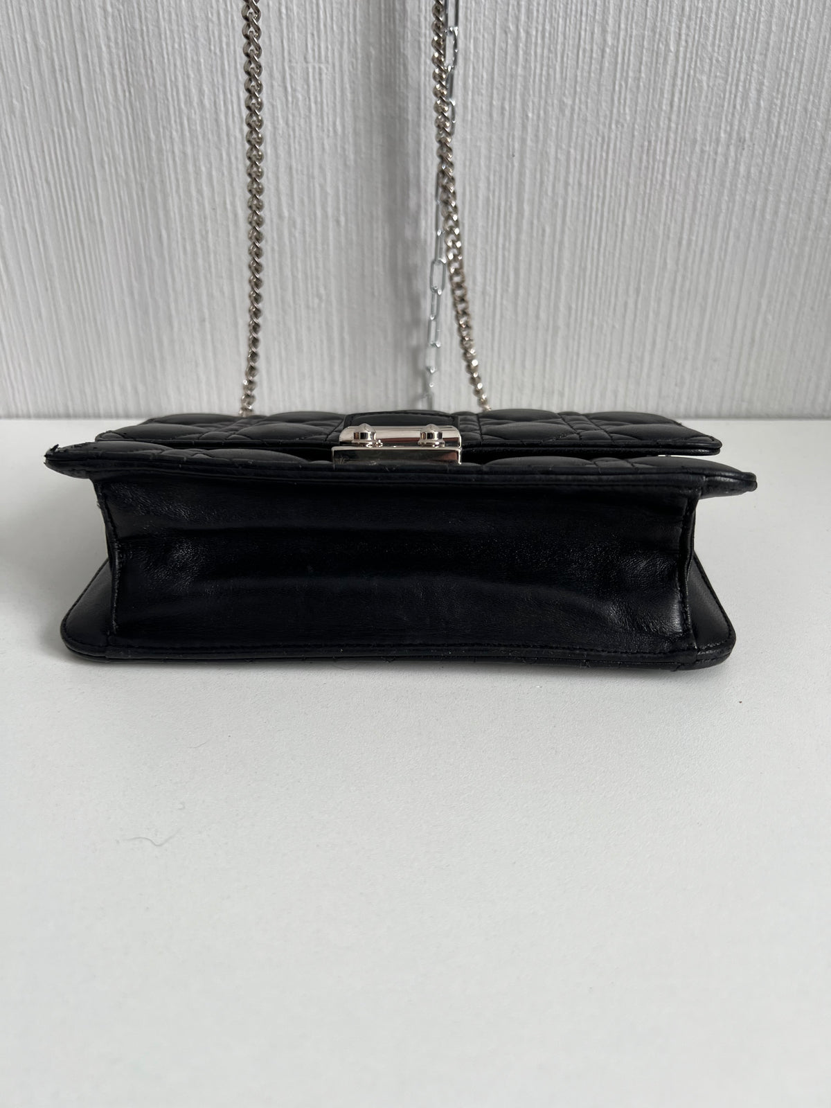 Christian Dior Black Cannage Quilted Miss Dior Clutch Bag