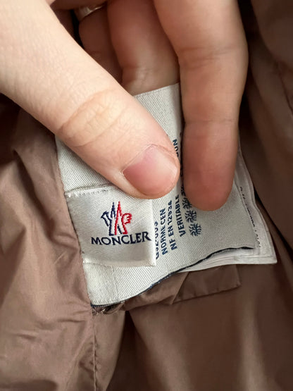 Moncler Angers Fur Dow Jacket with Belt