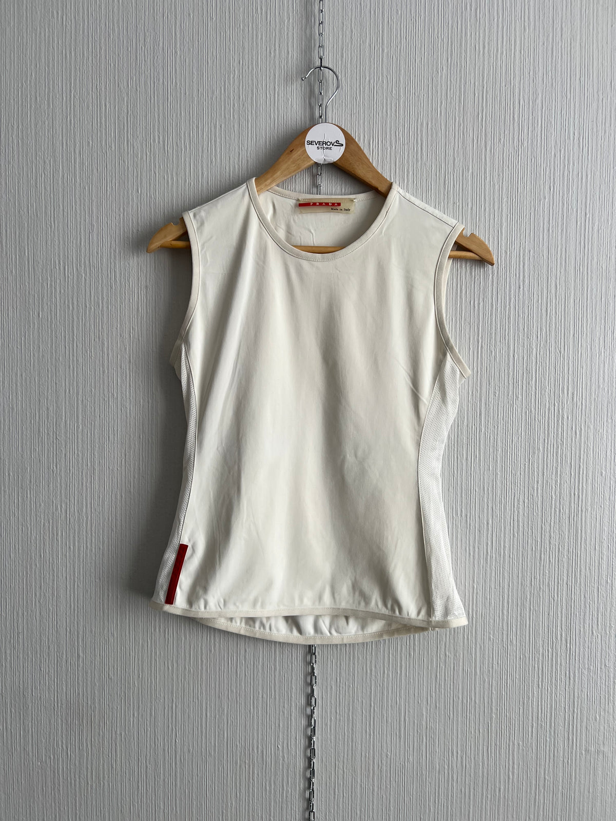 Prada Sport 2000s Vintage Red Tab Women’s Technical Sleeveless Shirt