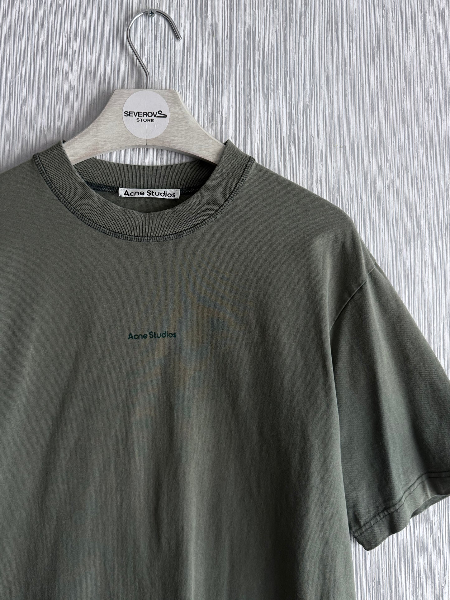 Acne Studios Sage Green Oversized T-shirt